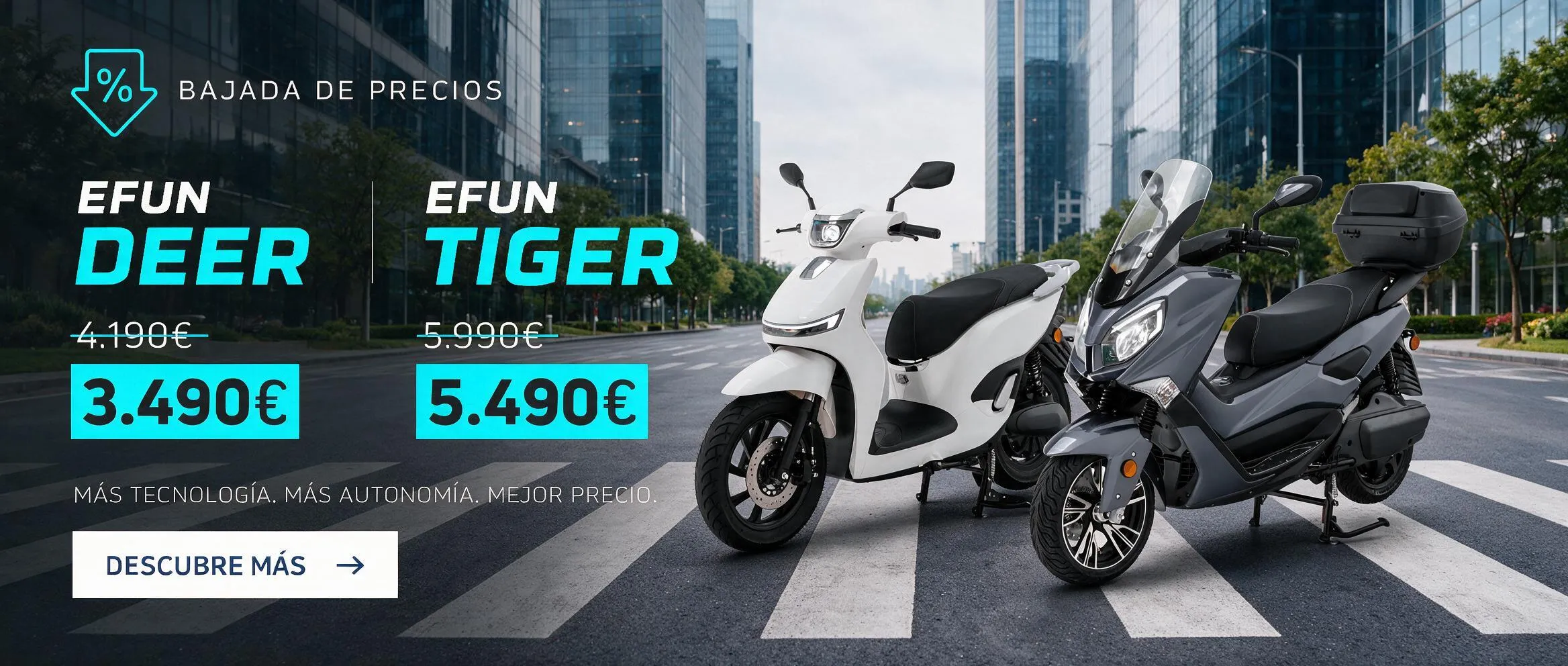 Bajada de precios Efun deer y Efun Tiger
